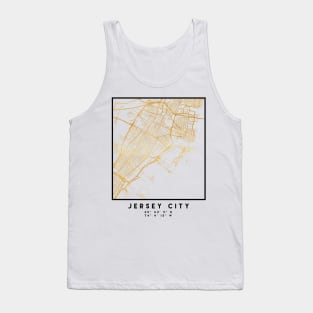 JERSEY CITY NEW JERSEY STREET MAP ART Tank Top